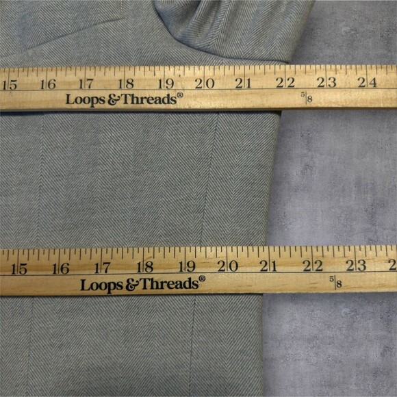 TOMMY HILFIGER Men’s Blazer 42L Gray Sport Coat Unstructured 2-Button Jacket - Picture 12 of 14